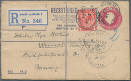 24515 Alle Welt: 1880/1945 (ca.), Accumulation With About 400 Covers, Postal Stationeries And Postcards Wi - Verzamelingen (zonder Album)