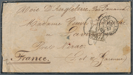 24579 Übersee: 1837/1862, Group Of 10 Entire Letters, Mostly With Destination France, Comprising Mail From - Andere & Zonder Classificatie
