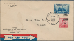 24655 Asien: 1929-49 AIRMAIL: Group Of 12 Airmail Covers And Cards From Asia, Mostly First Flights, From D - Autres - Asie