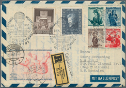 24802 Ballonpost: 1948/2001, Umfangreiche Sammlung Von Ca. 480 Belegen Der österreichischen Kinderdorf-Bal - Montgolfières