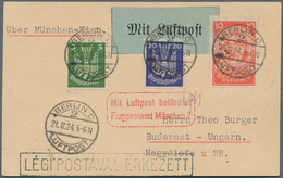 24813 Flugpost Europa: 1909/1940 (ca.), Accumulation In Two Albums With About 220 Mostly Airmail Covers Wi - Sonstige - Europa