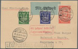 24813 Flugpost Europa: 1909/1940 (ca.), Accumulation In Two Albums With About 220 Mostly Airmail Covers Wi - Autres - Europe