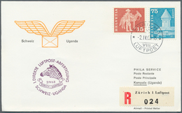 24819 Flugpost Europa: 1950-1990: More Than 15,000 First Flight Covers Switzerland, Sorted By Years, With - Sonstige - Europa