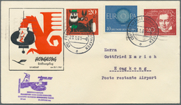 24833 Flugpost Alle Welt: 1929/1970 (ca.), Assortment Of 200 Flight Covers/cards From Two Zeppelin Covers, - Altri & Non Classificati