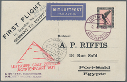 24840 Zeppelinpost Deutschland: 1909/37, Sammlung Inkl. Doubletten Mit Ca. Zeppelin- Und Luftpostbelege, D - Poste Aérienne & Zeppelin