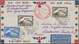24841 Zeppelinpost Deutschland: 1912/1936, Umfangreicher Sammlungsbestand Inkl. Etwas Flugpost Mit Ca. 85 - Posta Aerea & Zeppelin