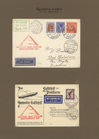 24846 Zeppelinpost Deutschland: 1930/1937, Umfangreiche Sammlung Mit Ca. 275 Briefen Und Karten Inkl. Weni - Luchtpost & Zeppelin