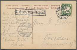 24850 Bodenseeschiffspost: 1896/1975, Sammlung Von 92 Schiffspostbelegen Aus Württemberg, Bayern, übriges - Other & Unclassified