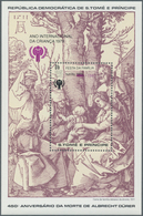 25007 Thematik: Druck-Dürer / Printing-Dürer: 1980, SAO TOME E PRINCIPE: Christmas And Internat. Year Of C - Andere & Zonder Classificatie