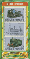 25025 Thematik: Eisenbahn / Railway: 1982, SAO TOME E PRINCIPE: Locomotives Set Of Three Perforated Specia - Treinen