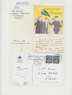 25031 Thematik: Esperanto: 1906/1979, Collection Of 28 Covers/cards On Written Up Pages, Many Attractive E - Esperanto