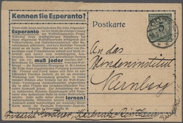 25032 Thematik: Esperanto: 1923/1989 (ca.), Sehr Interessante Partie Mit 160 Briefen Und Karten Europäisch - Esperanto
