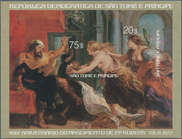25193 Thematik: Malerei, Maler / Painting, Painters: 1977, SAO TOME E PRINCIPE: 400th Birthday Of Peter Pa - Altri & Non Classificati