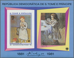 25196 Thematik: Malerei, Maler / Painting, Painters: 1981, SAO TOME E PRINCIPE: 100th Birthday Of Pablo PI - Sonstige & Ohne Zuordnung