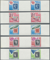 25208 Thematik: Marke Auf Marke / Stamp On Stamp: 1960/2000 (approx), Various Countries. Accumulation Of 1 - Postzegels Op Postzegels