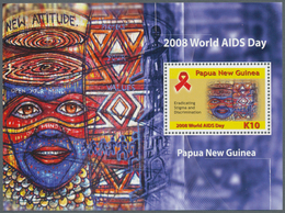 25214 Thematik: Medizin, Gesundheit / Medicine, Health: 2008, Papua New Guinea. WORLD AIDS DAY. Lot Of 300 - Geneeskunde
