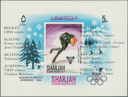 25287 Thematik: Olympische Spiele / Olympic Games: 1968, Sharjah, U/m Collection/accumulation Comprising M - Autres & Non Classés