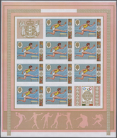 25290 Thematik: Olympische Spiele / Olympic Games: 1968, Cook Islands. Progressive Proofs Set Of Sheets Fo - Andere & Zonder Classificatie