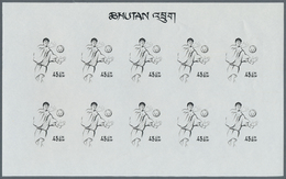 25293 Thematik: Olympische Spiele / Olympic Games: 1968, Bhutan. Progressive Proofs Set Of Sheets For The - Autres & Non Classés