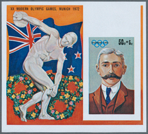 25310 Thematik: Olympische Spiele / Olympic Games: 1972, Cook Islands. Progressive Proofs Set Of Sheets Fo - Autres & Non Classés