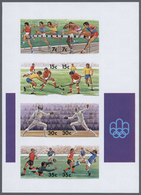 25324 Thematik: Olympische Spiele / Olympic Games: 1976, Cook Islands. Progressive Proofs For The Souvenir - Sonstige & Ohne Zuordnung