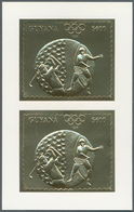 25355 Thematik: Olympische Spiele / Olympic Games: 1993, Guyana For Summer Games Atlanta '96. Lot Of 100 G - Autres & Non Classés