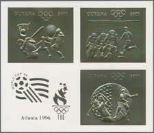 25356 Thematik: Olympische Spiele / Olympic Games: 1993, Guyana. Set Of 50 GOLD Miniature Sheets Of 3 (Mi. - Sonstige & Ohne Zuordnung