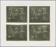 25378 Thematik: Persönlichkeiten / Personalities: 1992, Guyana. Lot Containing 45 GOLD Miniature Sheets Of - Altri & Non Classificati