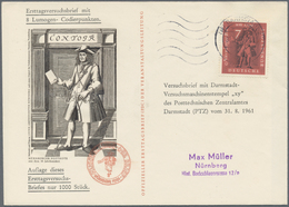 25444 Thematik: Postautomation / Postal Mecanization: 1960/1975 (ca.), Interessante Sammlung Mit Schwerpun - Post