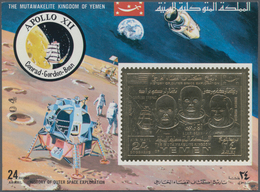 25475 Thematik: Raumfahrt / Astronautics: 1969, YEMEN (Kingdom): History Of Space Flight 'Apollo XII' Two - Autres & Non Classés