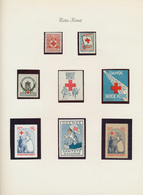 25498 Thematik: Rotes Kreuz / Red Cross: 1914-70, VIGNETTEN And Back Of The Book : Europe And Overseas, Co - Rode Kruis