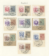 25500 Thematik: Rotes Kreuz / Red Cross: 1918, Thailand, Red Cross Issue, 10 Values On Pieces, Each Alongs - Croce Rossa