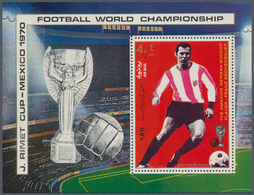 25585 Thematik: Sport-Fußball / Sport-soccer, Football: 1970, YEMEN: Football World Championship Mexico Tw - Sonstige & Ohne Zuordnung
