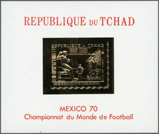 25594 Thematik: Sport-Fußball / Sport-soccer, Football: 1970, Tchad, Football World Championship/Olympic C - Altri & Non Classificati