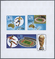 25598 Thematik: Sport-Fußball / Sport-soccer, Football: 1974, Cook Islands. Progressive Proofs For The Sou - Andere & Zonder Classificatie