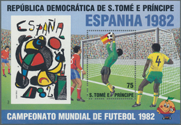 25605 Thematik: Sport-Fußball / Sport-soccer, Football: 1982, SAO TOME E PRINCIPE: Football World Champion - Altri & Non Classificati