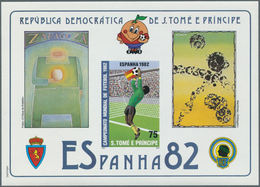 25607 Thematik: Sport-Fußball / Sport-soccer, Football: 1982, SAO TOME E PRINCIPE: Football World Champion - Sonstige & Ohne Zuordnung