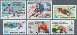 25633 Thematik: Sport-Wintersport / Sport-winter Sports: 1980, 6 Verschiedene Ausgaben Zu Den Olympischen - Hiver