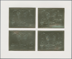 25670 Thematik: Tiere, Fauna / Animals, Fauna: 1992, Guyana. Lot Containing 35 GOLD Miniature Sheets Of 4 - Autres & Non Classés