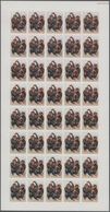 25684 Thematik: Tiere-Affen / Animals-monkeys: 1970, Rwanda. Progressive Proofs Set Of Sheets For The Comp - Affen