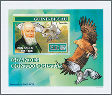 25695 Thematik: Tiere-Eulen / Animals-owls: 2007-2010: Group Of 50 Different Souvenir Sheets (Luxury Block - Hiboux & Chouettes