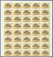 25787 Thematik: Tiere-Schildkröten / Animals-turtles: 1989, Tunisia. Progressive Proofs Set Of Sheets For - Tortues