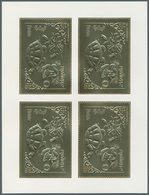 25788 Thematik: Tiere-Schildkröten / Animals-turtles: 1993, Mongolia. Set Of 100 GOLD Miniature Sheets And - Schildkröten