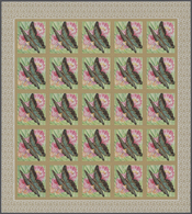 25799 Thematik: Tiere-Schmetterlinge / Animals-butterflies: 1968, Burundi. Progressive Proofs Set Of Sheet - Schmetterlinge