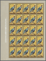 25822 Thematik: Tiere-Vögel / Animals-birds: 1965 (June 10), Burundi. Lot Of 2 IMPERFORATED Sheets Of 25 S - Altri & Non Classificati