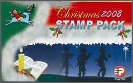 25899 Thematik: Weihnachten / Christmas: 2008, Papua New Guinea. Lot With 100 Stamp Packs Each Containing - Natale