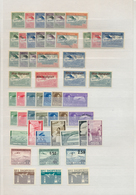 26013 Albanien: 1919/1980, Mint And Used Accumulation/collection On Stocksheets, Incl. Good Part Pre-1945 - Albanië