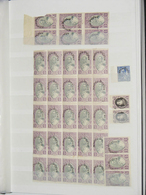 26014 Albanien: 1920/30 (ca.): Collection MNH Sheetparts Of Albania Ca. 1920-1930 In 2 Stockbooks. Contain - Albanië