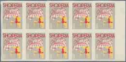 26023 Albanien: 1962, "EUROPA" - Each 50 Complete Sets In Blocks Of 15 And 10 And Sheet Parts, Mint Never - Albanie