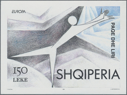 26044 Albanien: 1995, Europa, Block Michel No. 104 1000 Copies, All Mint Never Hinged. Michel 6000,- ?. Fa - Albanië